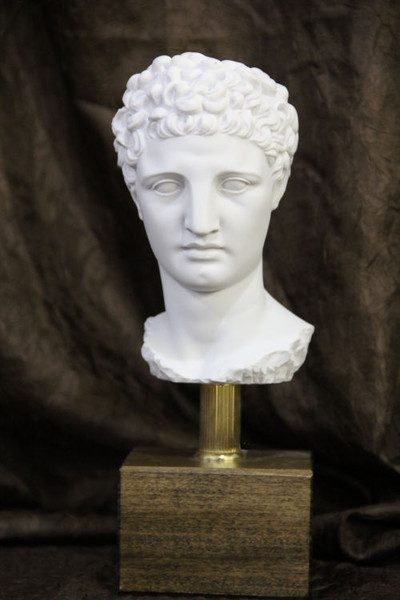 Head of Olympia Hermes 10" on Base Bust Statue